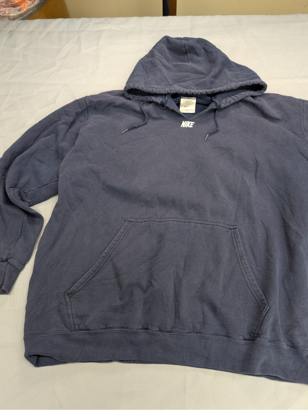 NIKE Center Swoosh Hoodie XXL Faded Vintage Y2k Sweatshirt